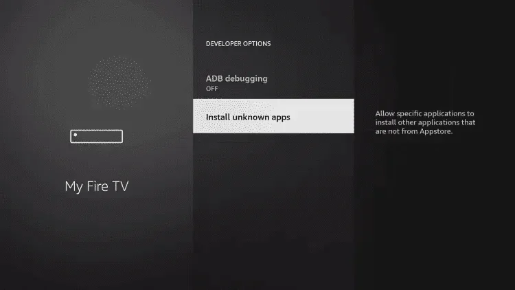 Enabling Install Unknown Apps
