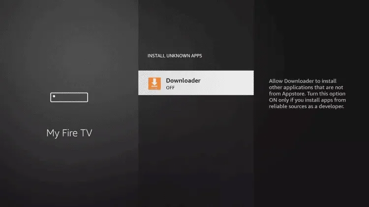 Enabling Downloader for Unknown Sources