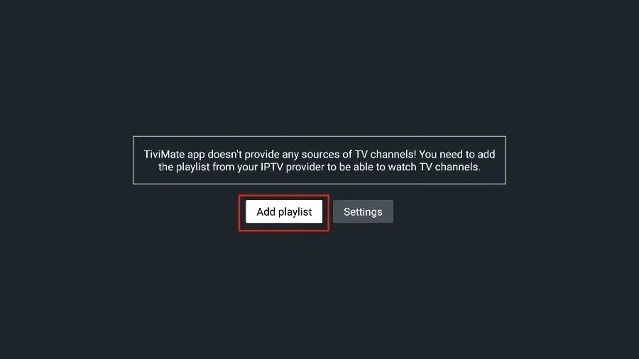 Selecting Xtream Codes Login