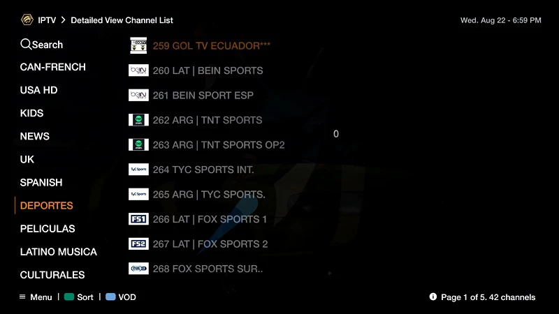 Enter Server Details in BuzzTV Box