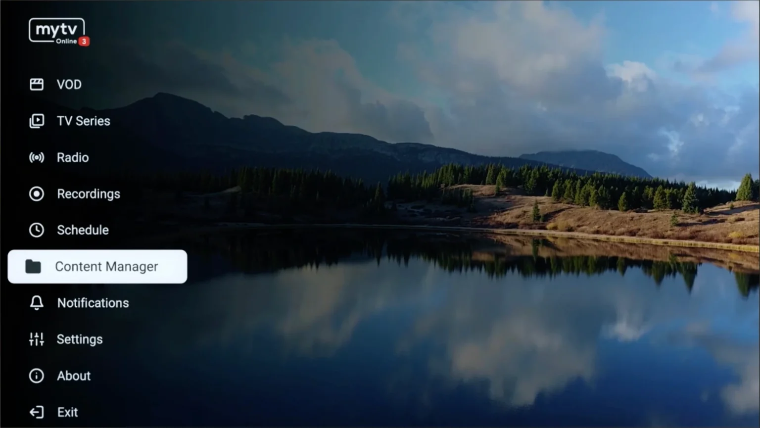 Content Manager on MYTV Online 3